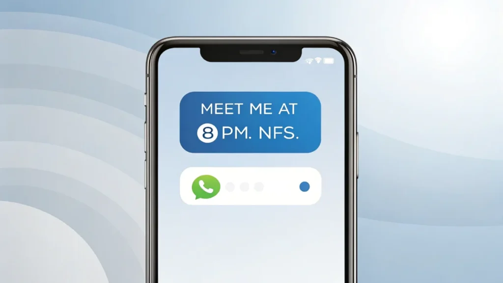 NFS meaning in text messages showing serious conversation context
