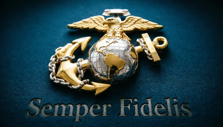 Semper Fi meaning - US Marine Corps Semper Fidelis motto Always Faithful emblem