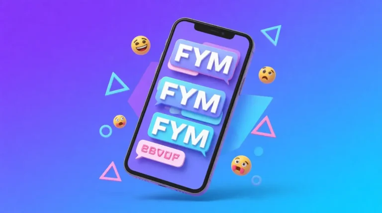 What does FYM mean in text messaging - Gen Z slang guide with phone screen examples