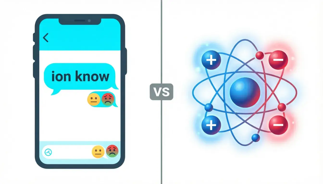 What does ion mean in texting and chemistry - complete guide with examples
