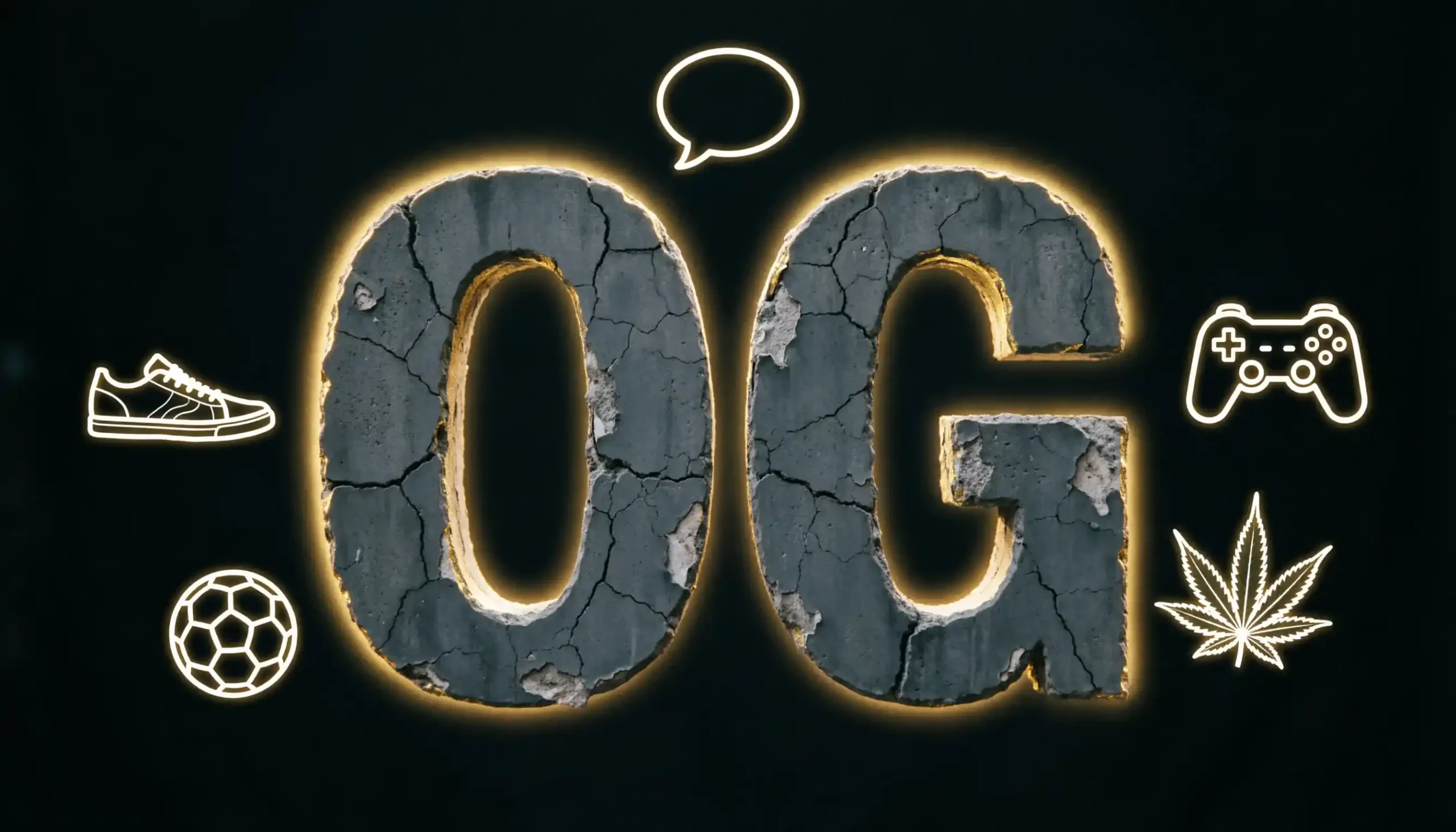 What does OG mean — illustrated guide showing the word OG with slang, gaming, and street culture icons